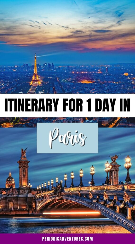 In this itinerary for 1 day in Paris, find out exactly how to spend just one day in the city of lights. This Paris itinerary includes top things to do in Paris like the Louvre, Champs Elysees, Eiffel Tower, and a Seine River Cruise, plus information on when to visit Paris, the best hotels in Paris, how to get around and navigate Paris, and more information so you can plan the most perfect Paris trip!