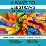 STEM Projects using straws! This post feature 6 projects that use straws as a main building material.