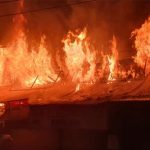 Commercial Building Damaged in Ganderbal Blaze