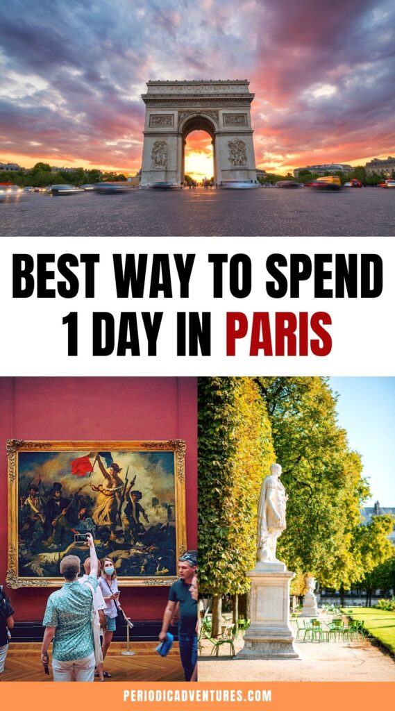 Click here to read the best way to spend 1 day in Paris including visiting the Louvre, Pont Alexandre III, the Eiffel Tower, Champs Elysees, and more! Plus, see the best hotels in Paris with Eiffel Tower views, best budget hotels in Paris, how to get around Paris, and the best time of year to visit Paris.